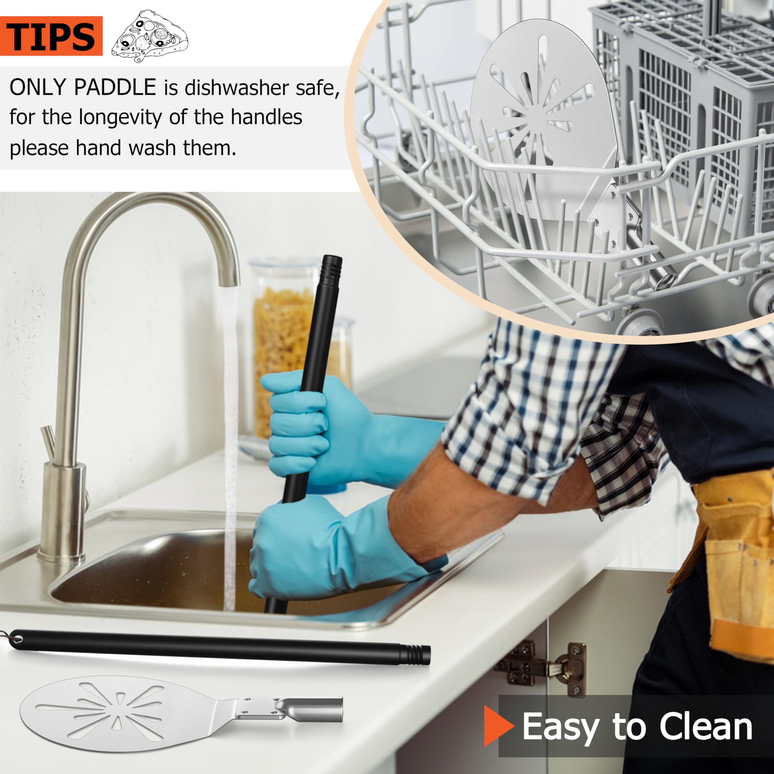 Joyfair smooth stainless surface promotes easy cleaning after use.