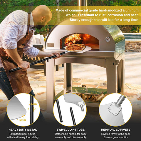 Joyfair stainless steel pizza cutter rocker for clean slices.