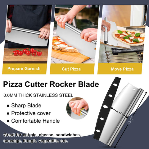 Joyfair large-surface pizza peel facilitates transferring big pizzas.