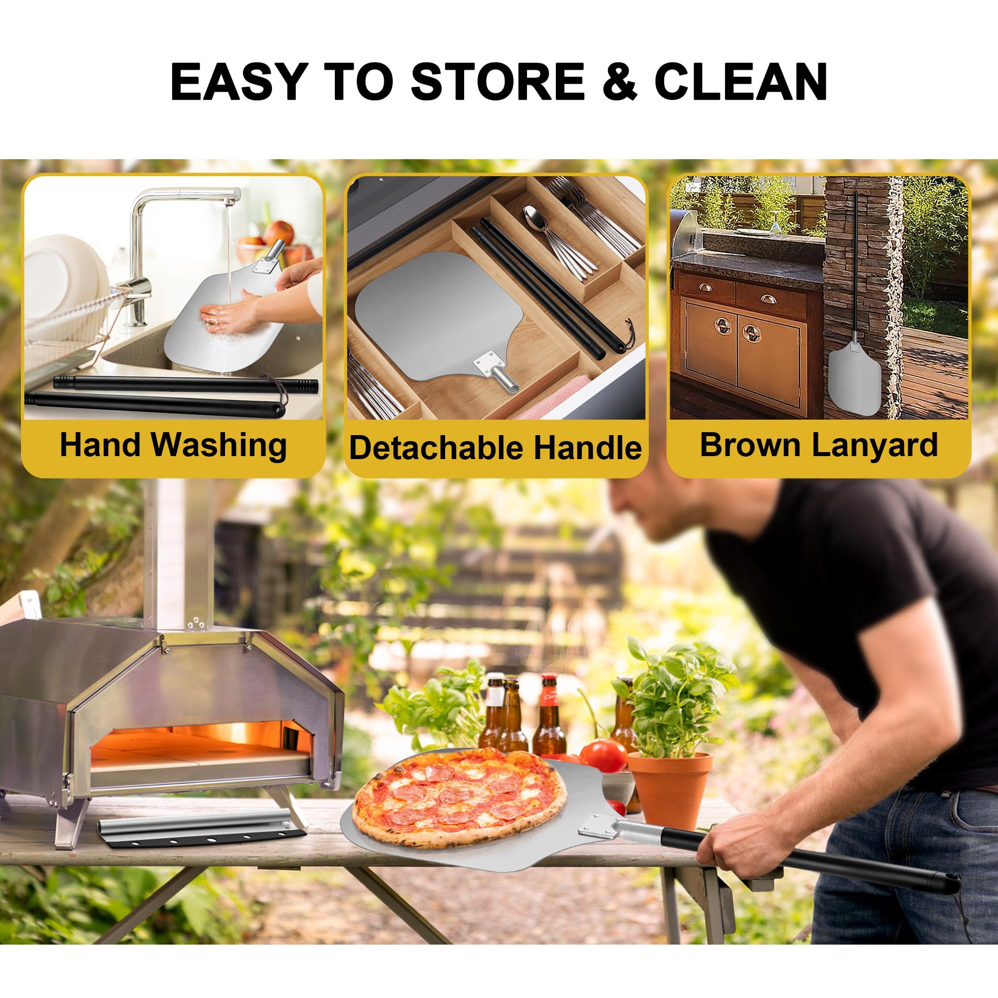 Joyfair smooth-release surface for effortless food release.
