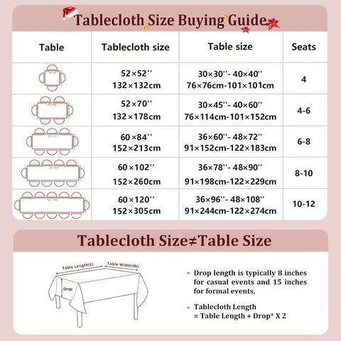 Joyfol Day machine-washable tablecloth for quick cleanup after meals.