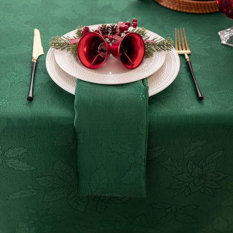 Joyfol Day square 52x52 inches fits small to medium dining tables.