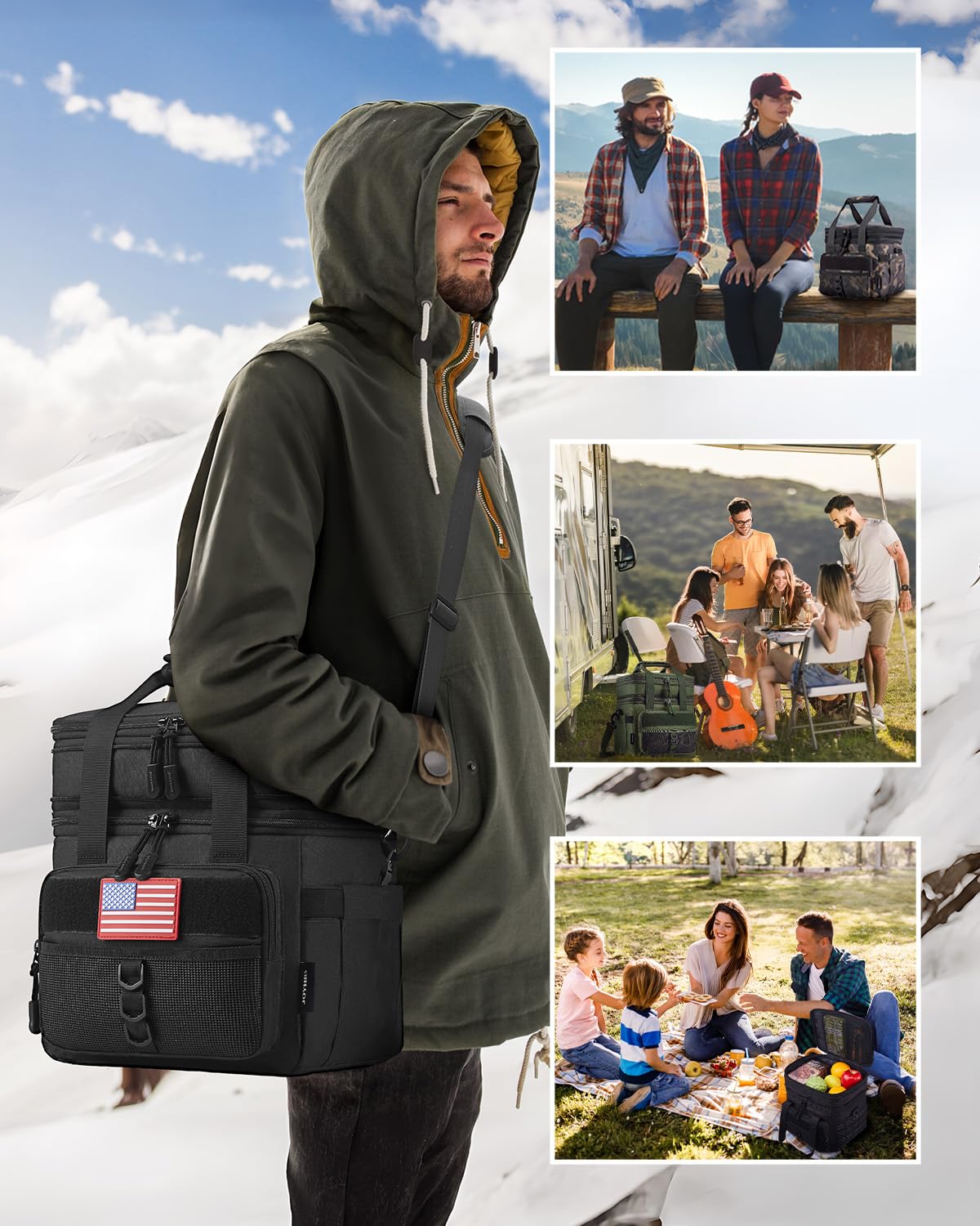 JOYHILL front pocket offers personalization space and quick access to essentials.