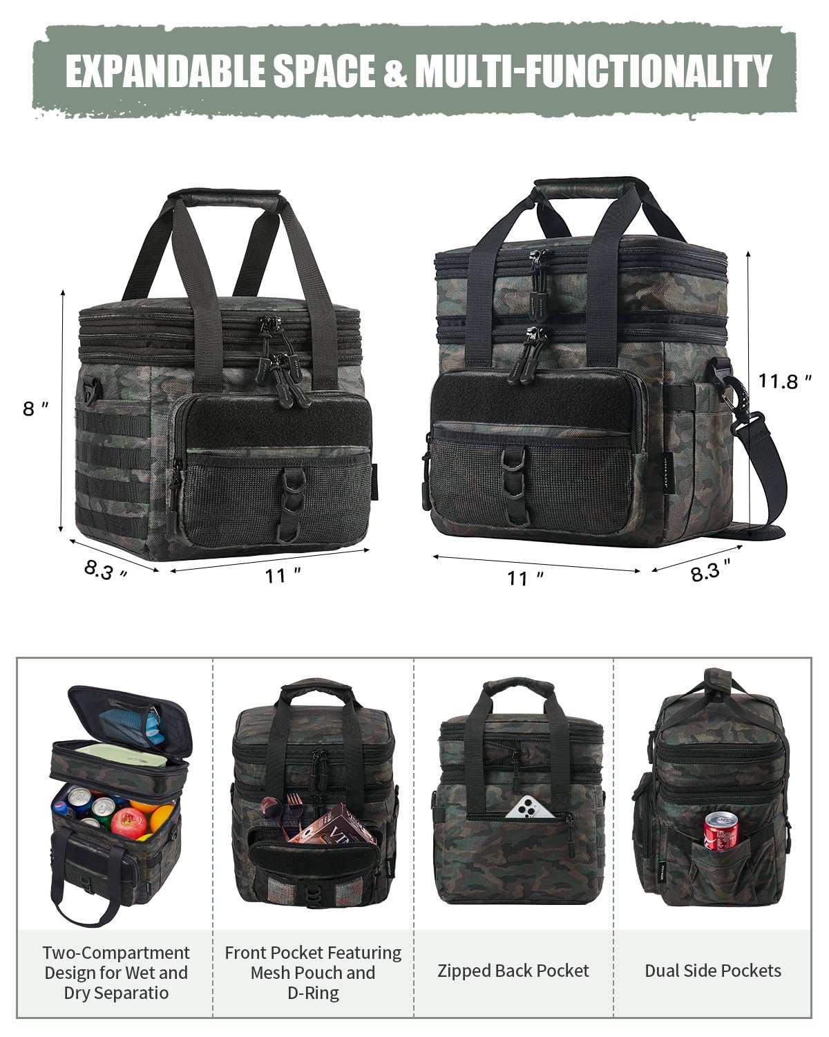 JOYHILL insulation detail emphasizes four-layer cold retention for hours outdoors.