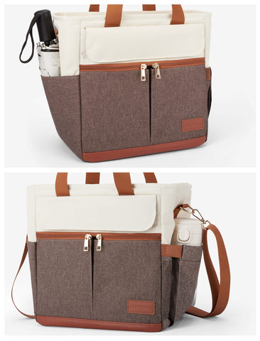 JOYHILL Lunch Bag 16.2 L capacity fits meals and beverages with room to spare.