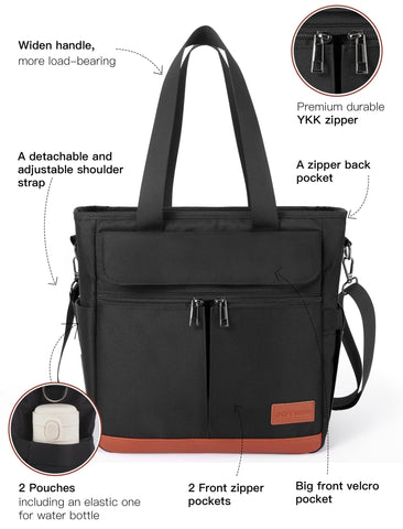 JOYHILL Lunch Bag interior layout helps organize snacks and drinks efficiently.