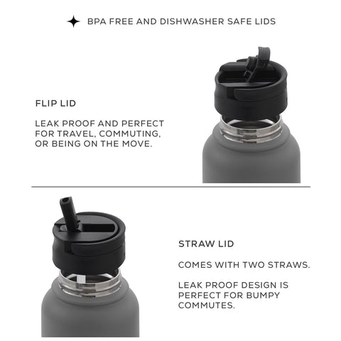 JoyJolt 32oz bottle copper insulation visible on stainless steel.