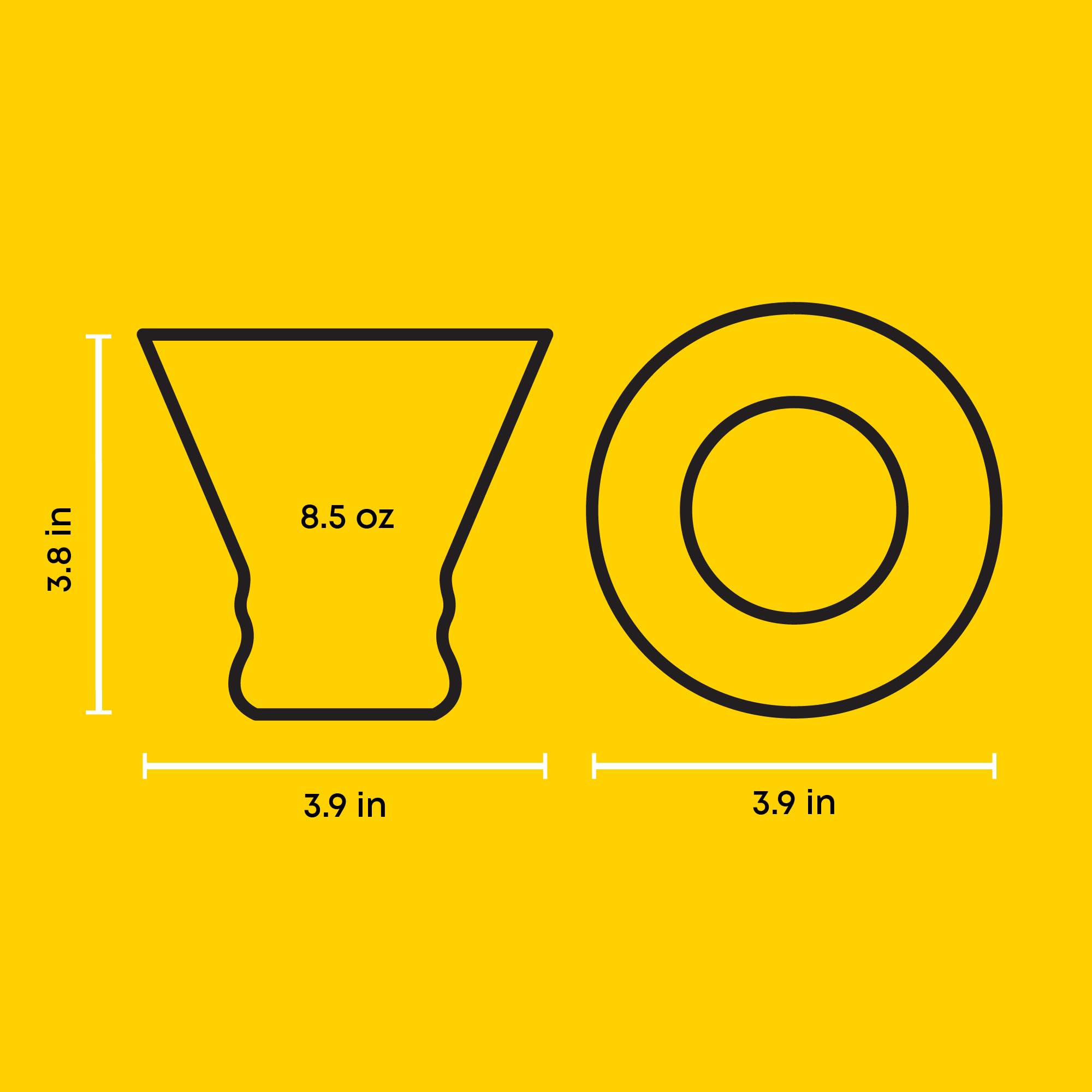 JoyJolt Afina 8.5oz martini glasses highlighting capacity for classic cocktails