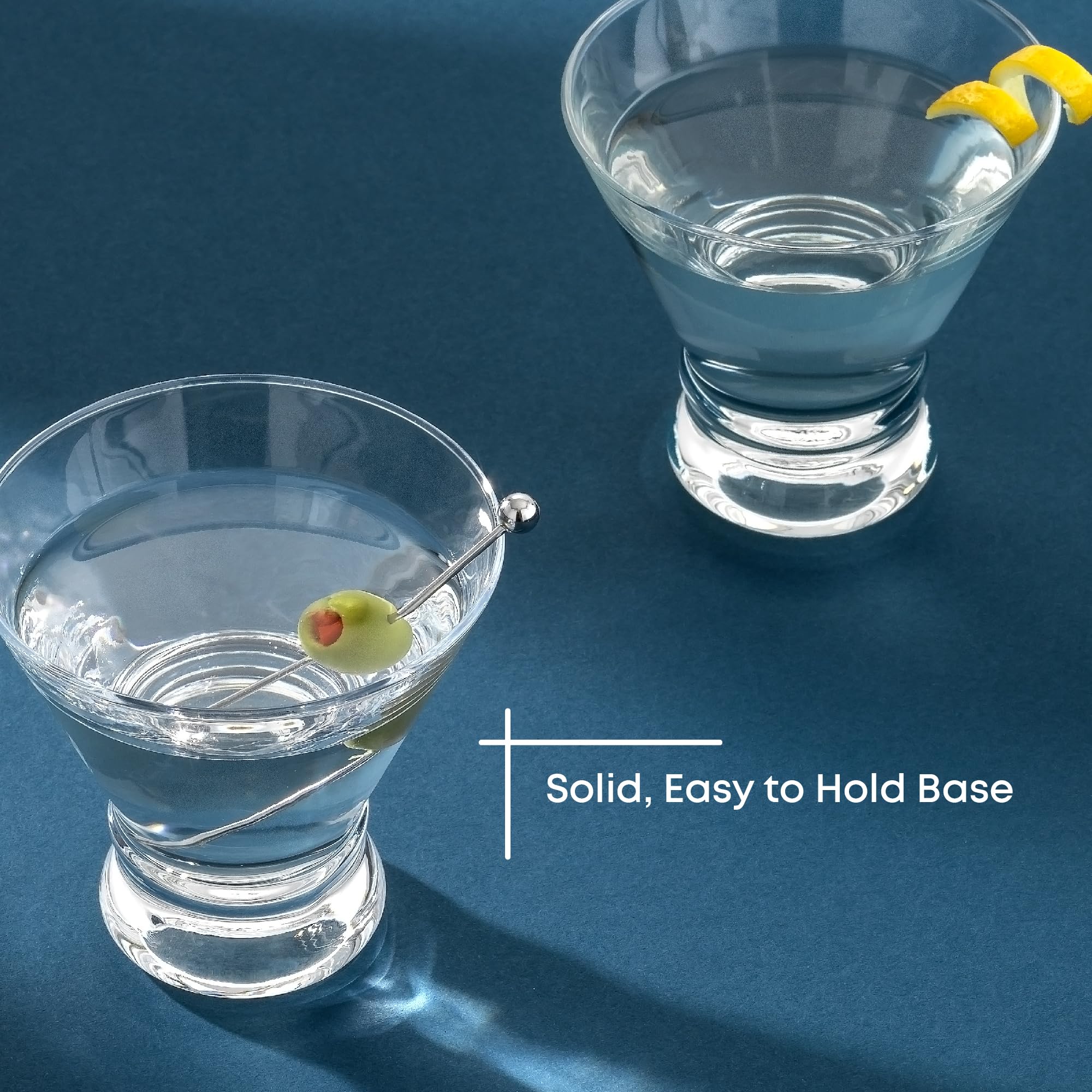 JoyJolt Afina versatile glass suitable for martinis and cosmopolitans