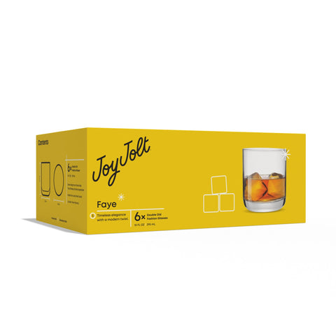 JoyJolt Faye crystal glass delivers premium feel for home bars
