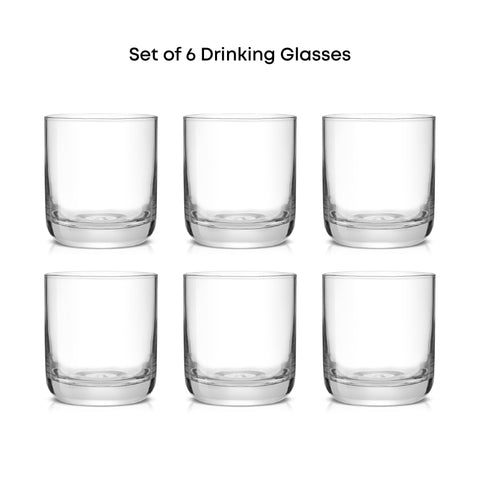 JoyJolt Faye crystal glass with thick base provides stable grip