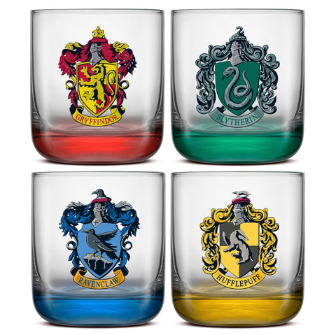 JoyJolt Harry Potter Gryffindor crest glass, 10oz tumbler for everyday water