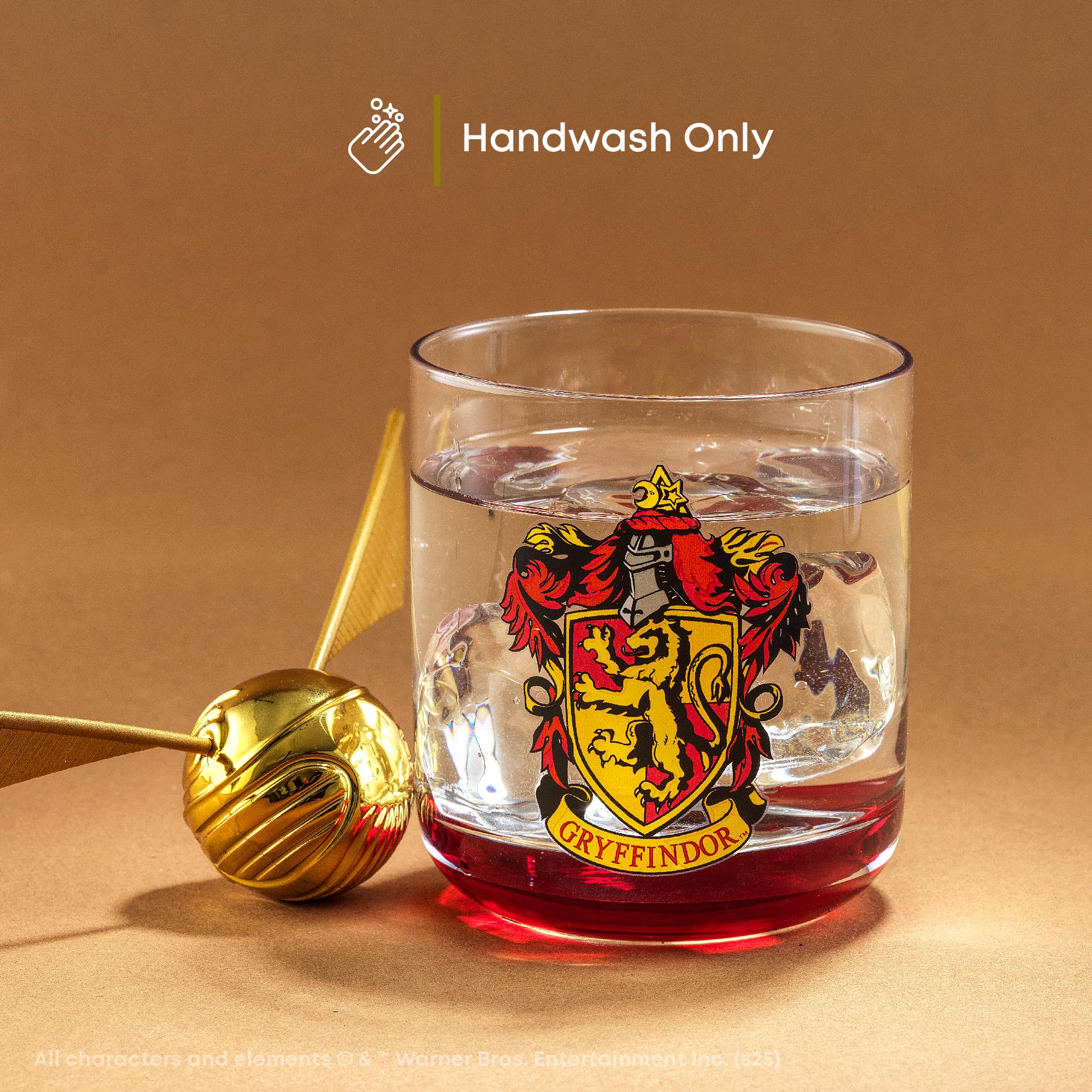 JoyJolt Harry Potter Ravenclaw crest glass, 10oz tumbler for tea or water