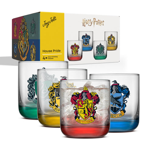 JoyJolt four-piece glass set, great for parties and family meals