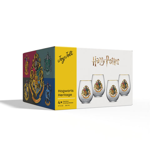 JoyJolt Hogwarts gift pack glass set makes a thoughtful Potter fan gift