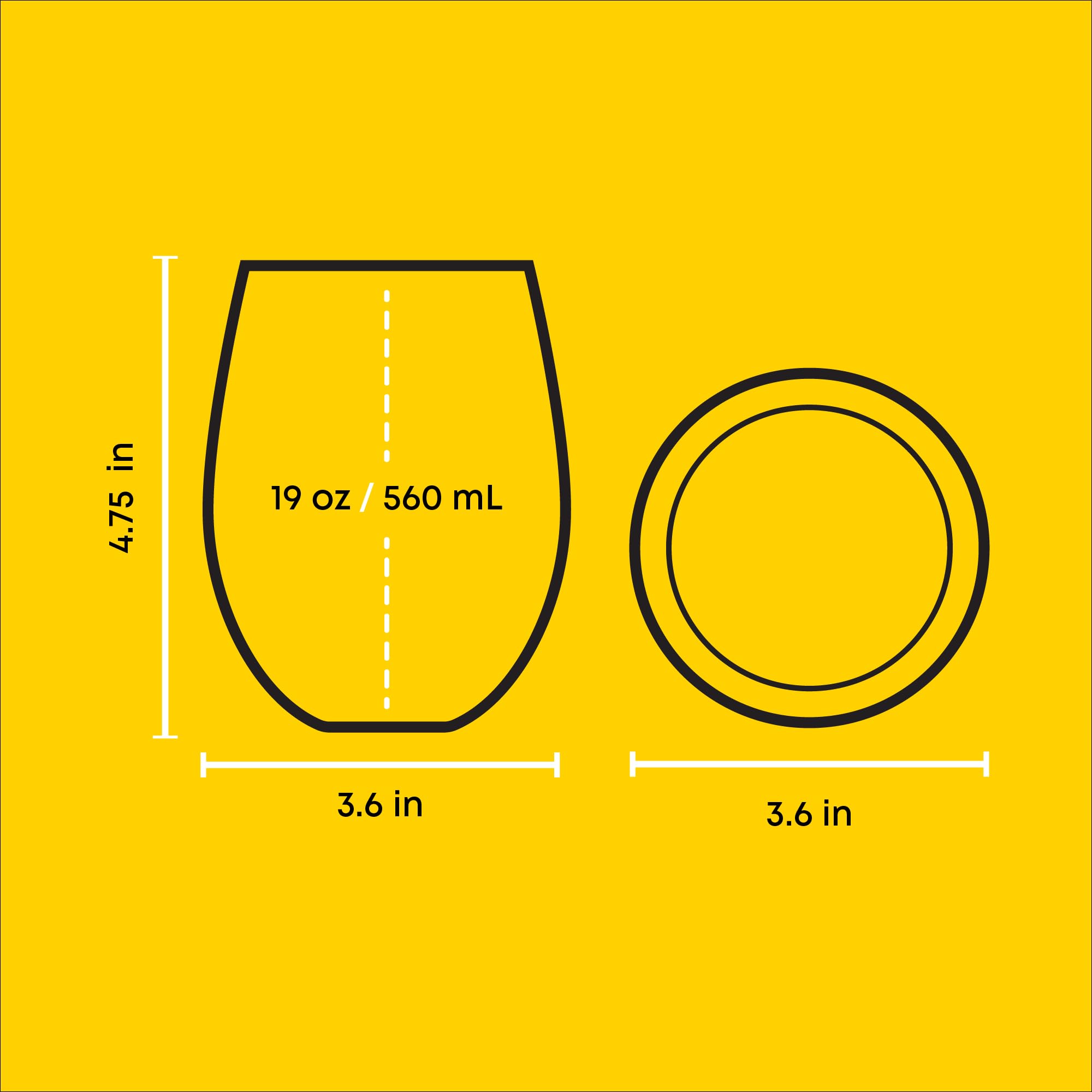JoyJolt Hogwarts gold rim 19oz glass adds premium touch for entertaining