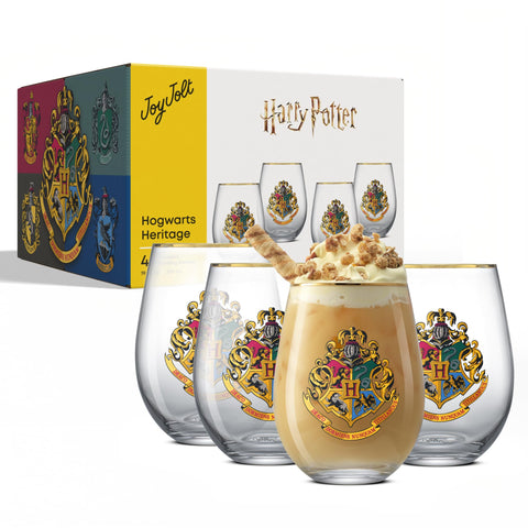 JoyJolt Hogwarts ice tea 19oz glass ideal for refreshing beverages