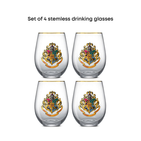 JoyJolt Hogwarts teardrop glass set of four for elegant gatherings
