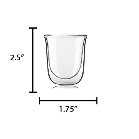 JoyJolt Javaah glasses showcase cool-to-the-touch handling while espresso stays hot.