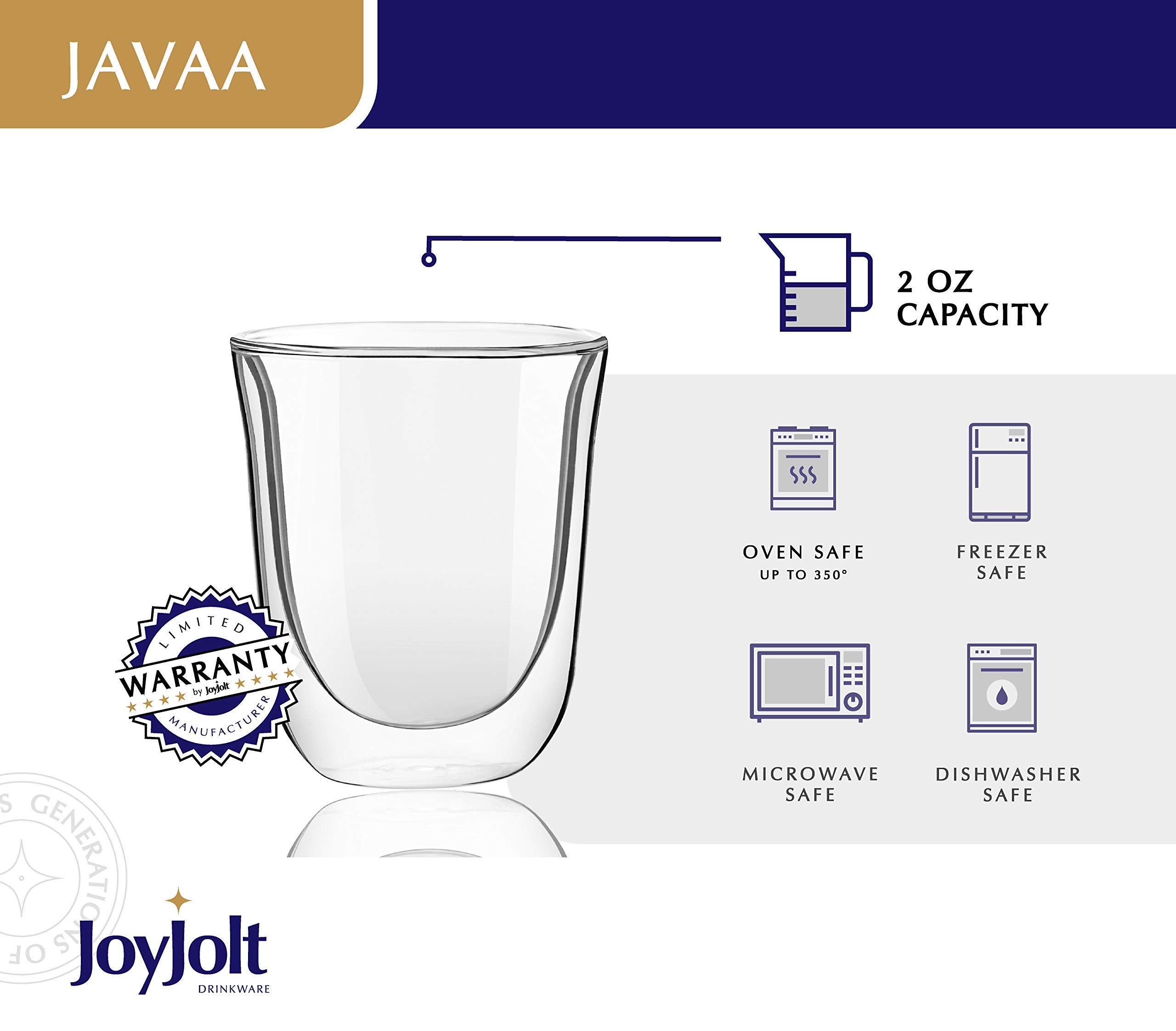 JoyJolt Javaah versatile cups perfect for mini desserts and tiramisu shots.