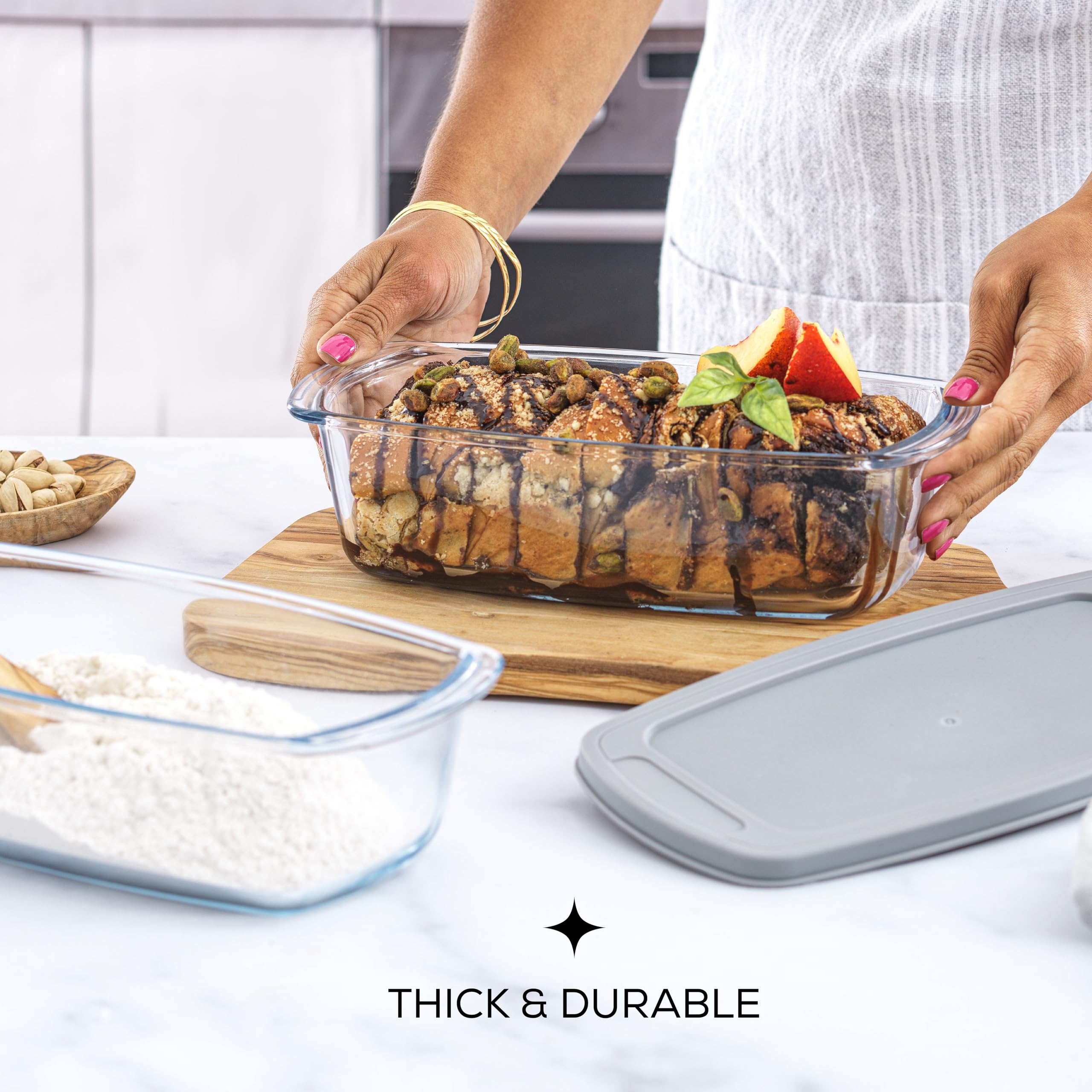 JoyJolt meatloaf and banana bread pans versatile baking option.