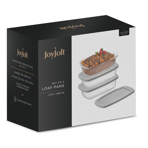 JoyJolt glass bakeware microwave and oven safe.