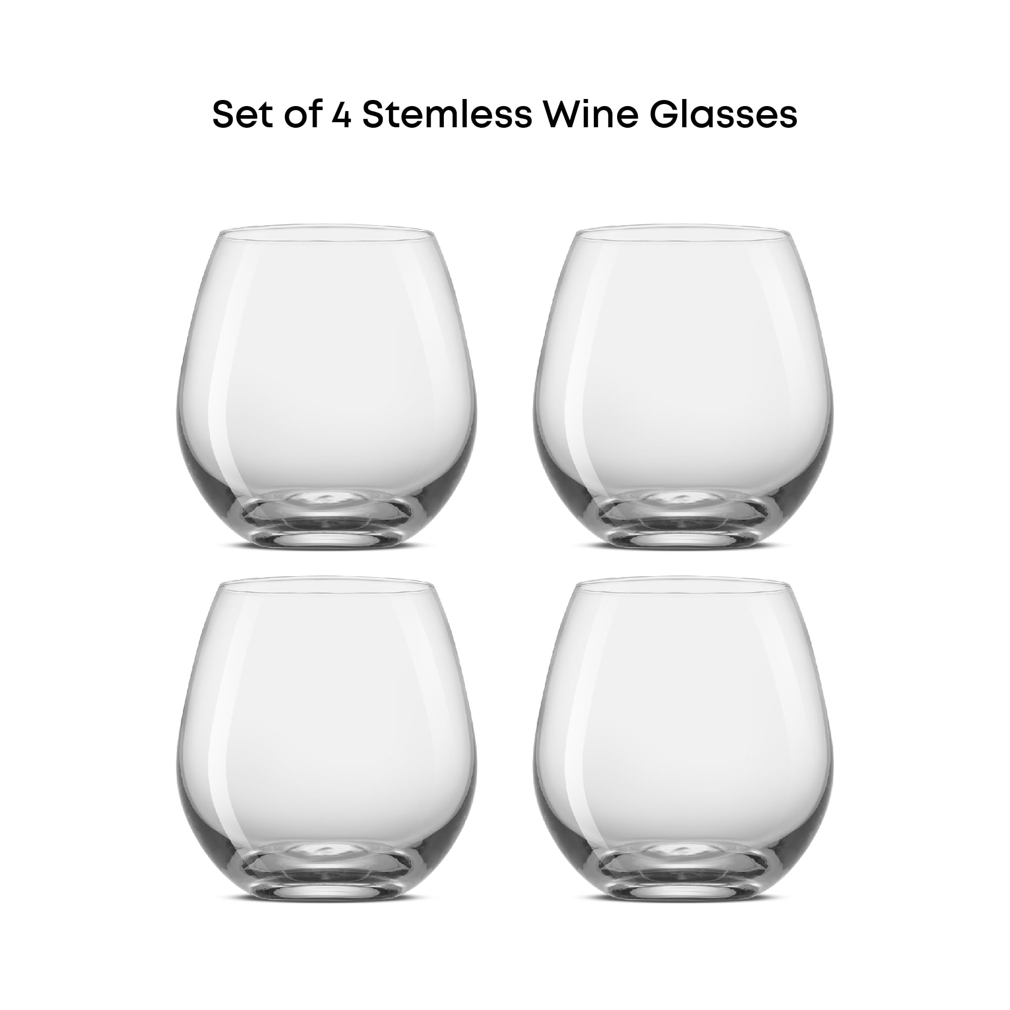 JoyJolt Spirits glasses feature a stable base to prevent spills during gatherings.