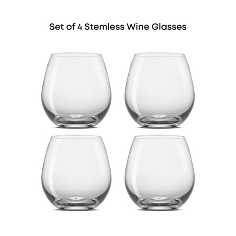 JoyJolt Spirits glasses feature a stable base to prevent spills during gatherings.