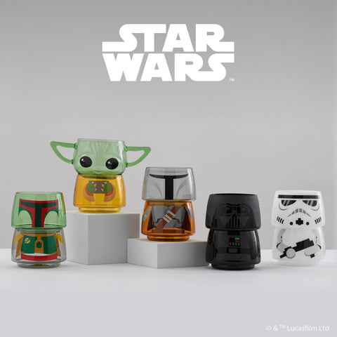 JoyJolt Star Wars collectible set invites fans to enjoy flexible use and display.