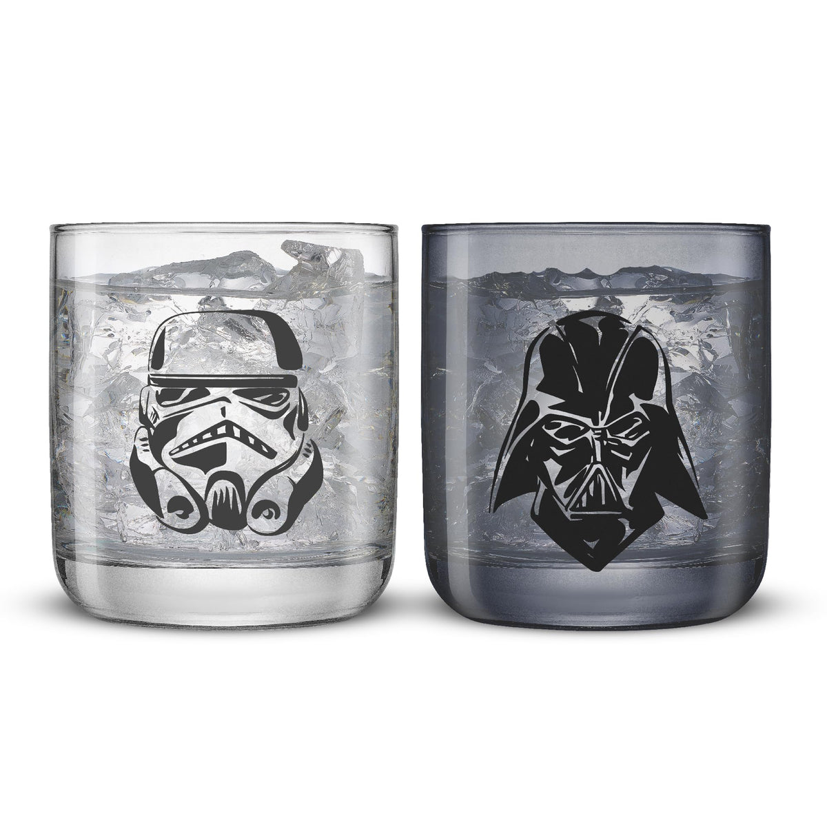 JoyJolt Darth Vader 10oz glass with bold dark side design for themed gatherings