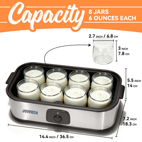 JoyMech yogurt maker homemade yogurt setup for family breakfasts.