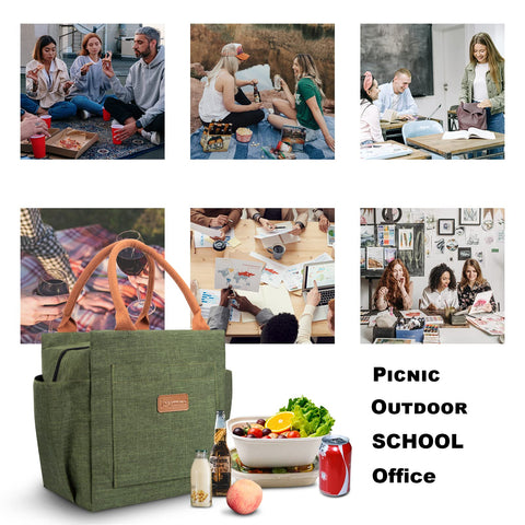 Joymee bag in use at work or picnic, showcasing versatile utility
