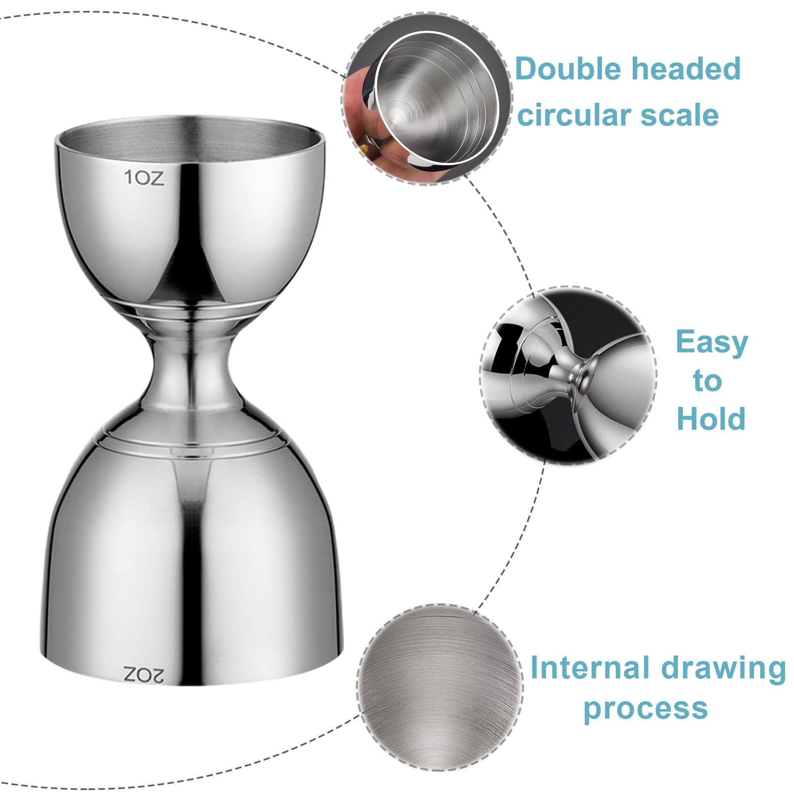JOYONE Bell spoon spiral pattern enhances grip and effortless stirring