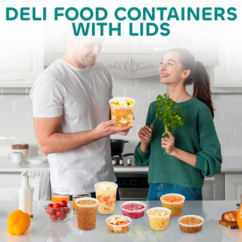 JoyServe microwave-safe deli container suitable for quick reheats