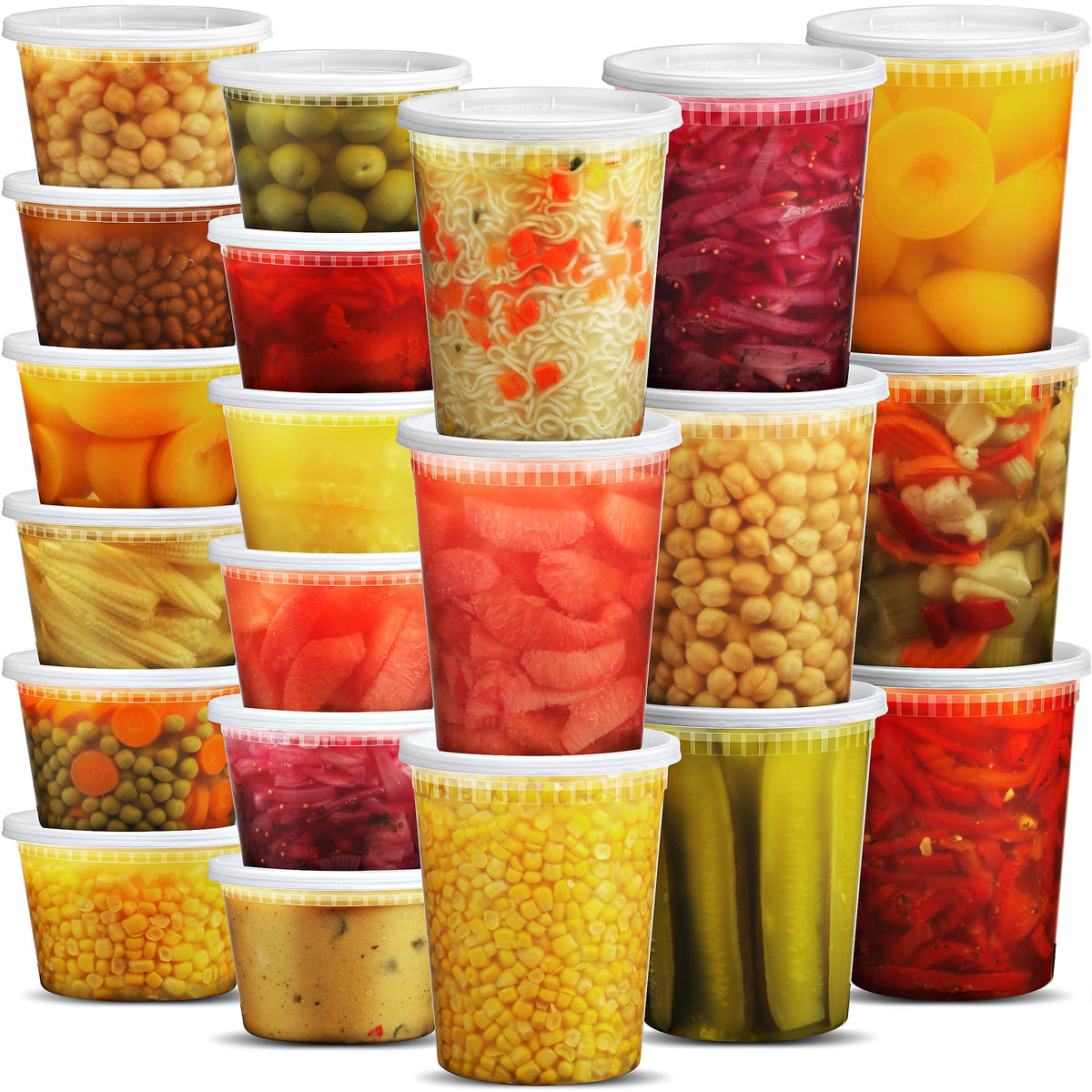 JoyServe deli containers 24-32oz quart size ideal for meal prep and leftovers.