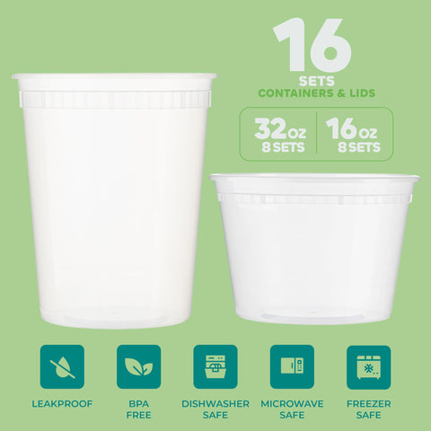 JoyServe one-size lids sealing deli containers for leakproof transport