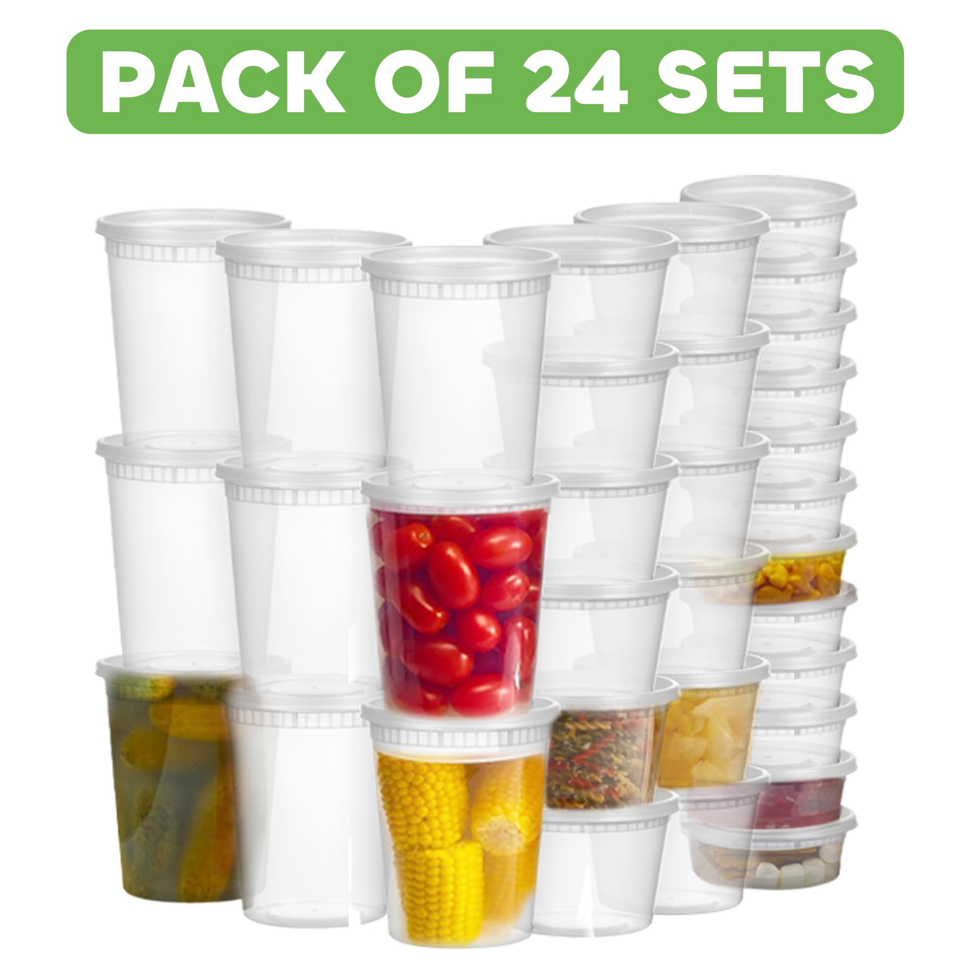 JoyServe one-size lids fit all containers for simple organization