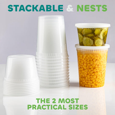 JoyServe takeout and meal-prep containers ready for on-the-go use