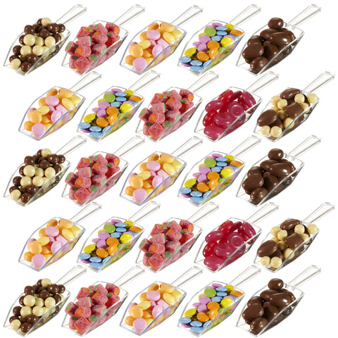 JoyServe transparent scoops designed for canisters, jars, and containers