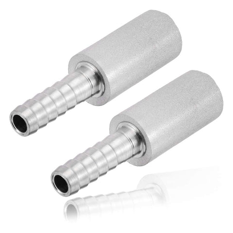 JoyTube stainless steel aeration stone with 0.5 micron diffusion, pack of two.