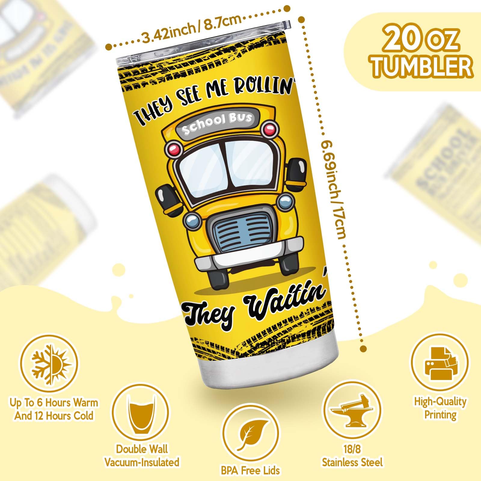 Joytumbler 18/8 stainless steel body highlights durability and flavor neutrality for daily use