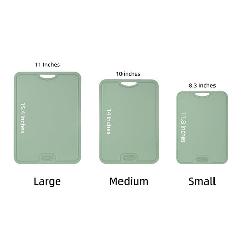Joyzan three sizes help separate tasks like fruits, vegetables, and meat.