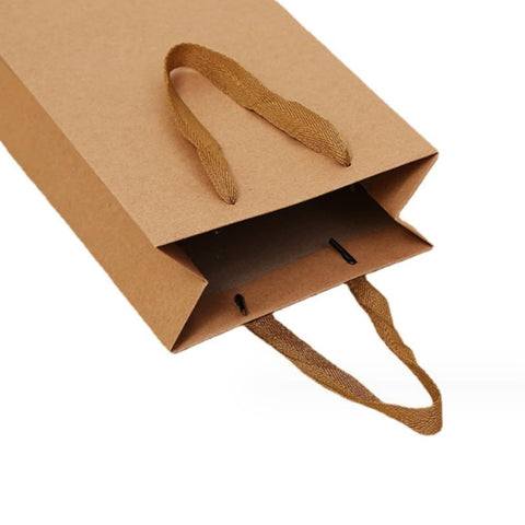 JPORSHU kraft bag's square bottom keeps it standing.