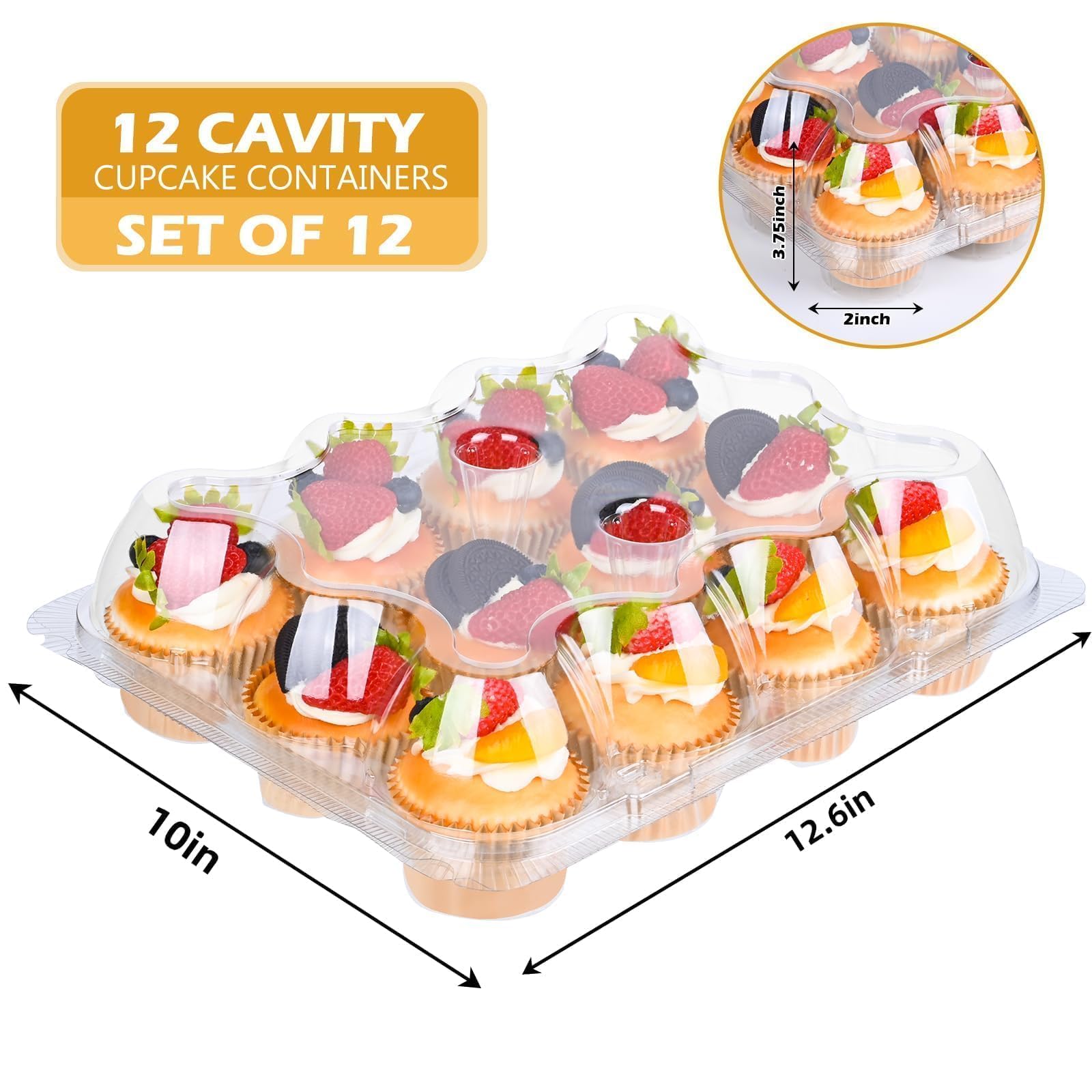 JPPSUJJ tall dome lid protects elaborate frosting during transport