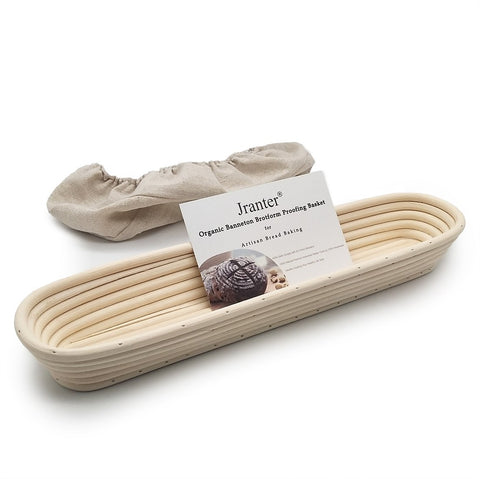 Jranter banneton with linen liner set demonstrates dual-pack convenience for dough resting
