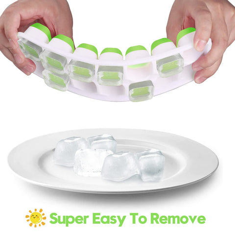 Jrisbo ice tray with removable lid to keep ice fresh