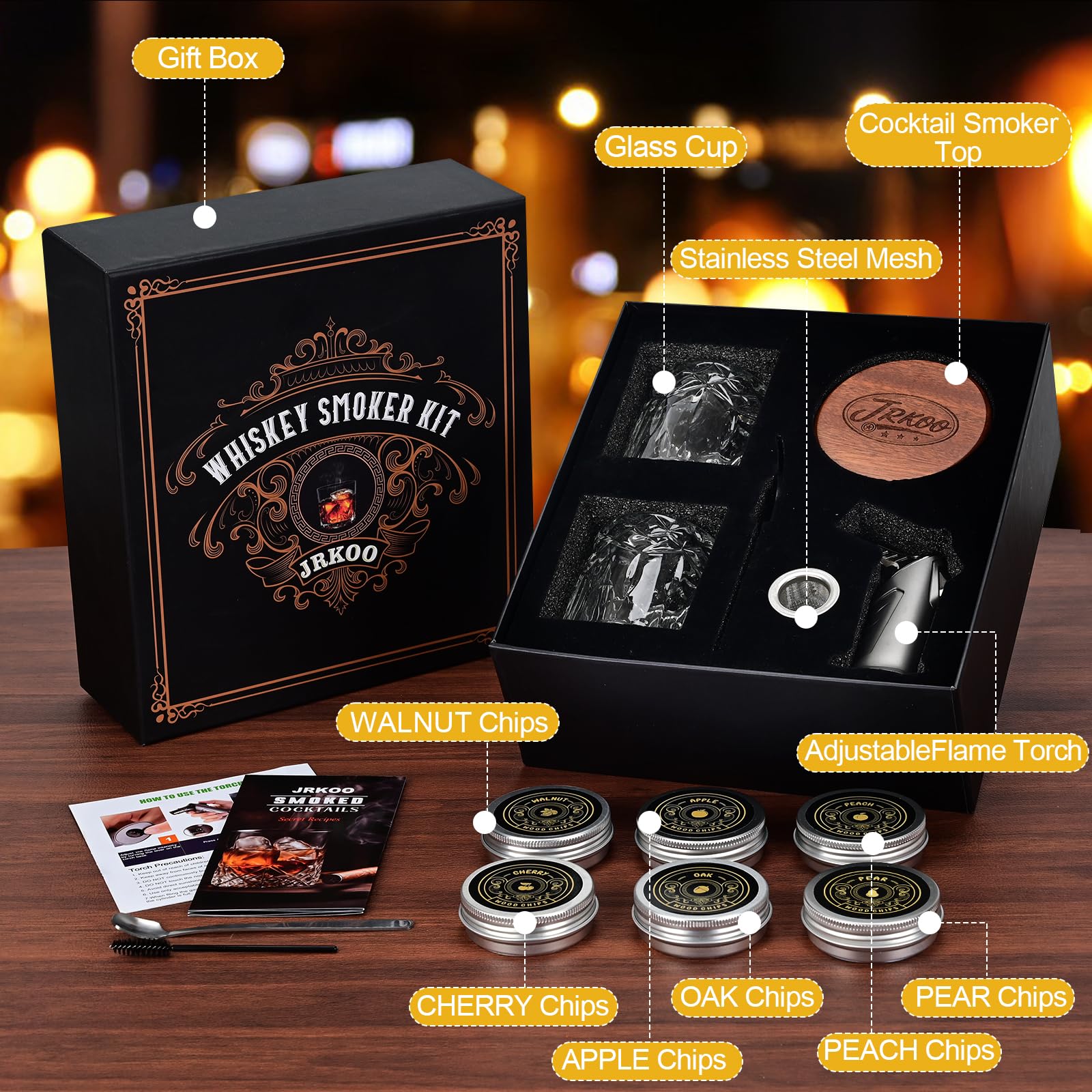 JRKOO gift box presentation elevates gifting experience.