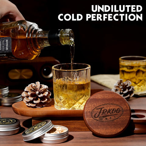 JRKOO rosewood smoke lid enhances aroma during cold smoking.