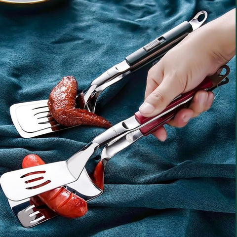 Jrsoul He dishwasher-safe kitchen tongs easy to clean.