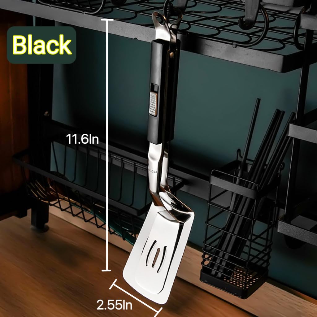 Jrsoul He tongs 11-6inch with comfortable non-slip handle grip.